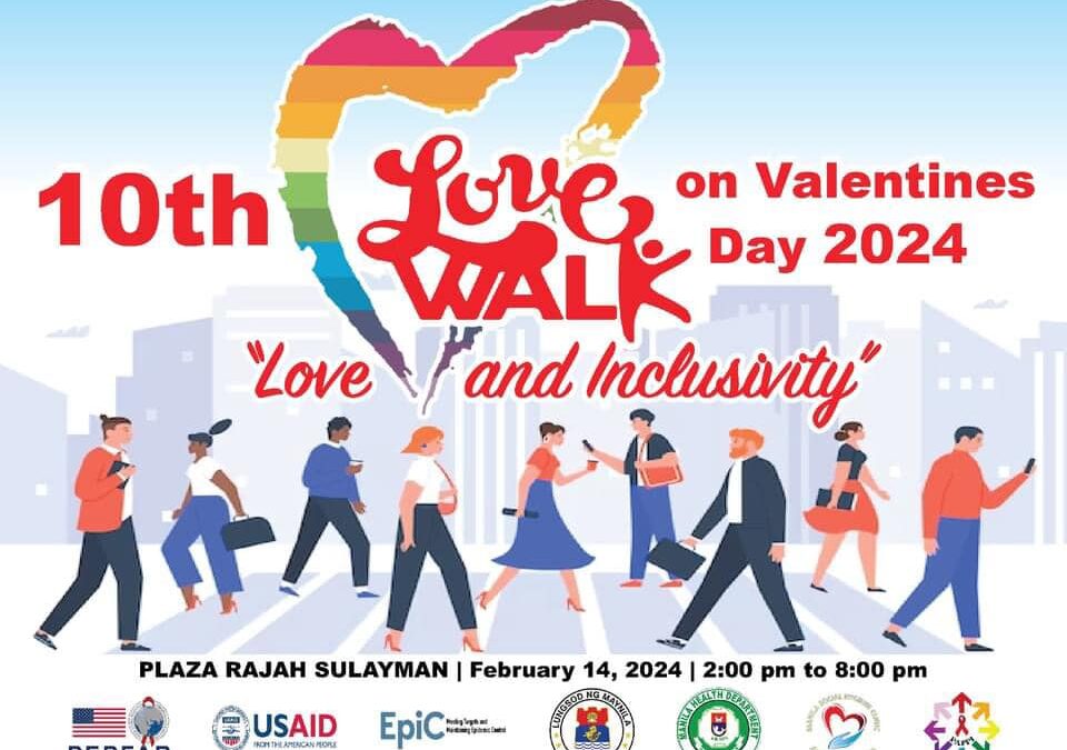 10TH ANNUAL LOVEWALK ON VALENTINE’S DAY TO ADVOCATE COMMUNITY-LED HIV AWARENESS AND FREE HIV TESTING